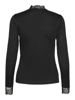 YASBLACE TOP MET LANGE MOUWEN -YAS Verkoopwinkel 26031749 Black 002