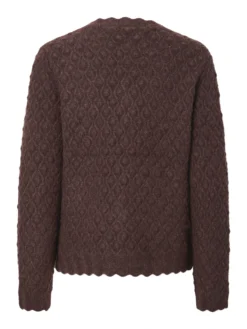 YASBUBBLE GEBREID VEST -YAS Verkoopwinkel 26033202 HotFudge 002