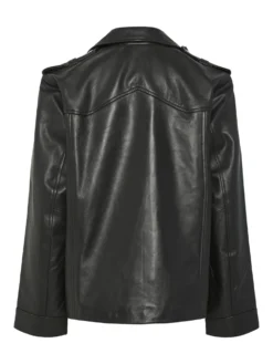 YASANE LEREN JAS -YAS Verkoopwinkel 26036286 Black 002