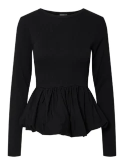 YASMIRA TOP MET LANGE MOUWEN -YAS Verkoopwinkel 26037413 Black 001