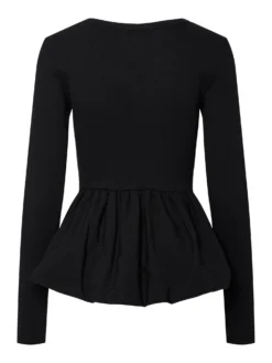 YASMIRA TOP MET LANGE MOUWEN -YAS Verkoopwinkel 26037413 Black 002