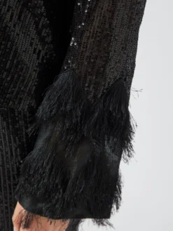 YASFLOW TOP MET LANGE MOUWEN -YAS Verkoopwinkel 26037683 Black 006