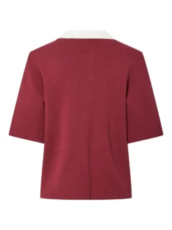 YASLORO 4 GEBREID VEST -YAS Verkoopwinkel 26037973 TibetanRed 1196097 002