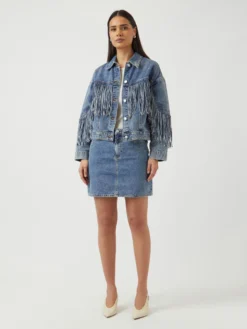 YASAIKO DENIM ROK -YAS Verkoopwinkel 26038261 MediumBlueDenim 005