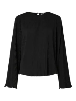YASALISA TOP MET LANGE MOUWEN -YAS Verkoopwinkel 26038302 Black 001