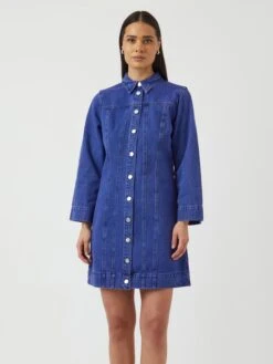 YASVIOLETTA 7/8 DENIM JURK