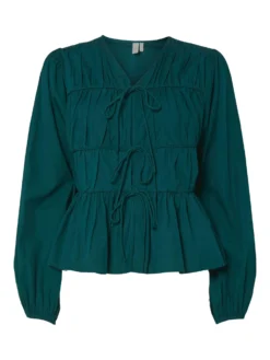 YASEBBA TOP MET LANGE MOUWEN -YAS Verkoopwinkel 26038410 PonderosaPine 001