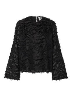 YASPARIA TOP MET LANGE MOUWEN 10 YASPARIA TOP MET LANGE MOUWEN -YAS Verkoopwinkel 26038507 Black 001