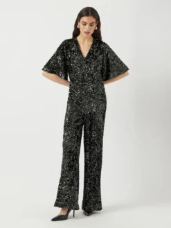 YASELLE 2/4 PAILLETTEN JUMPSUIT -YAS Verkoopwinkel 26038572 Rosin 1215985 005