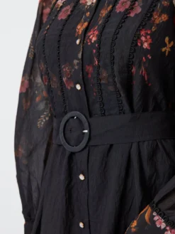 YASROMANTICA MAXI-JURK -YAS Verkoopwinkel 26038706 Black 1217798 006