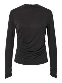 YASLYSA TOP MET LANGE MOUWEN -YAS Verkoopwinkel 26038928 Black 001