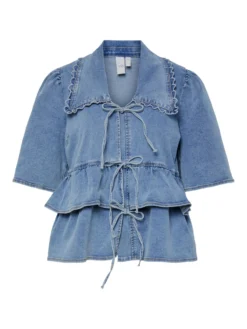 YASSCALA DENIM TOP -YAS Verkoopwinkel 26039110 LightBlueDenim 001