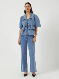 YASSCALA DENIM TOP -YAS Verkoopwinkel 26039110 LightBlueDenim 005