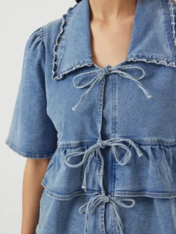 YASSCALA DENIM TOP -YAS Verkoopwinkel 26039110 LightBlueDenim 006