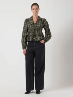 YASCINNA STRIK TOP MET LANGE MOUWEN -YAS Verkoopwinkel 26039201 ForestNight 1230388 005