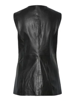 YASVERA LEER GILET -YAS Verkoopwinkel 26039275 Black 002