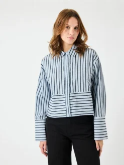 YASLEE KORT STREEP OVERHEMD