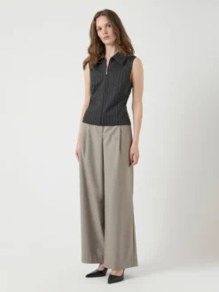 YASNAOMI MOUWLOZE TOP -YAS Verkoopwinkel 26039974 DarkGreyMelange 1252014 005