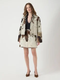 YASCAROLINE KOE LEREN JAS -YAS Verkoopwinkel 26040067 ChocolateBrown 1254955 005