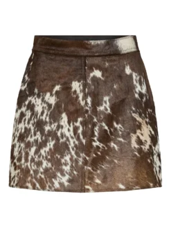 YASCAROLINE HW KOE LEREN MINIROK -YAS Verkoopwinkel 26040068 ChocolateBrown 1254957 001