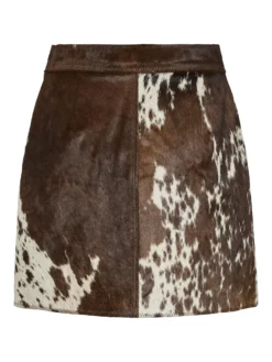 YASCAROLINE HW KOE LEREN MINIROK -YAS Verkoopwinkel 26040068 ChocolateBrown 1254957 002