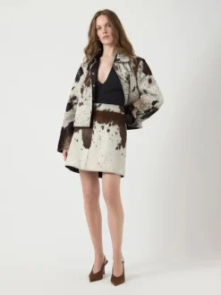 YASCAROLINE HW KOE LEREN MINIROK -YAS Verkoopwinkel 26040068 ChocolateBrown 1254957 005