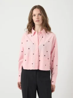 YASLEE KORT GEBORDUURD OVERHEMD