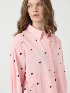 YASLEE KORT GEBORDUURD OVERHEMD -YAS Verkoopwinkel 26040344 QuartzPink 1262305 006