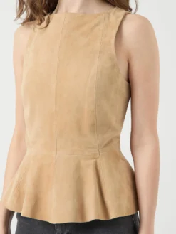 YASNOAH SUÈDE LEER TOP -YAS Verkoopwinkel 26040447 Lark 006